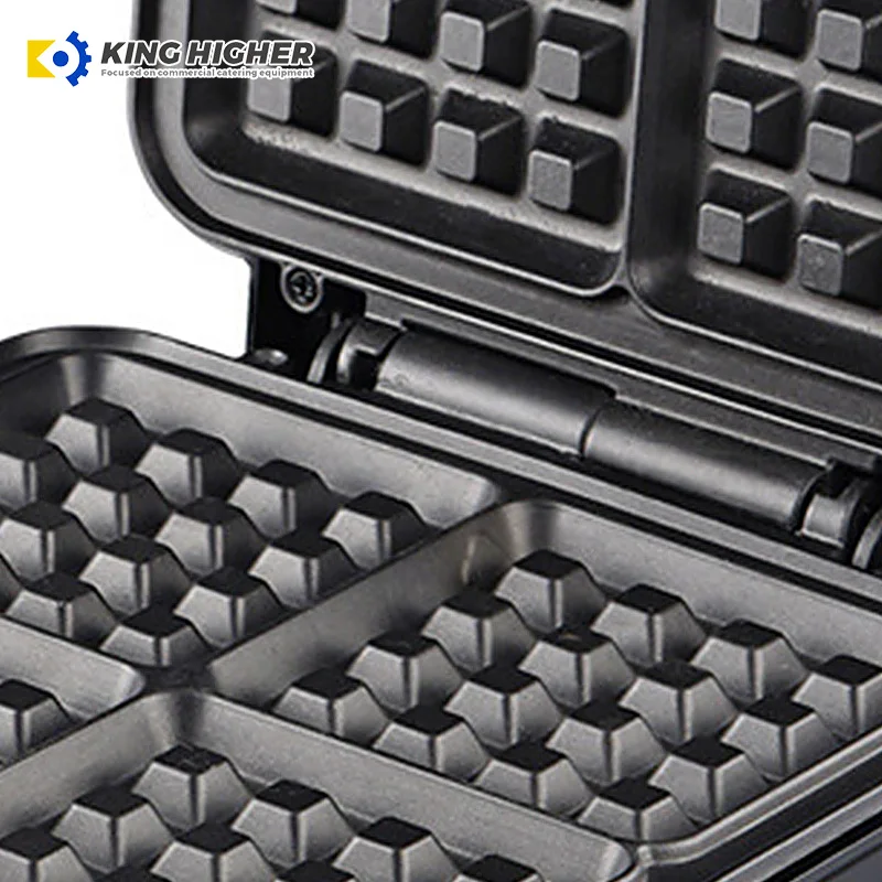 Custom Electric 110v/220v Non-Stick Belgian Home Waffle Sandwich Maker Portable 4 in 1 Honeycomb Press Restaurant & Home Use New