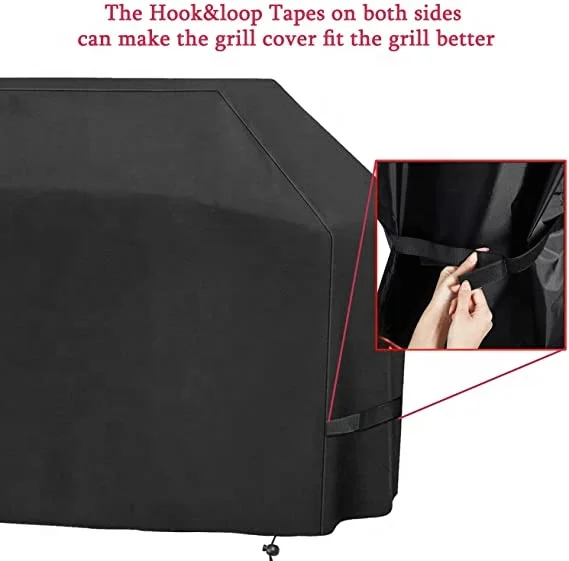 Factory Wholesale Garden Waterproof Grill Cover Heavy Duty 600D Oxford Fabric UV Resistant BBQ Cover Griddle Grill Cover