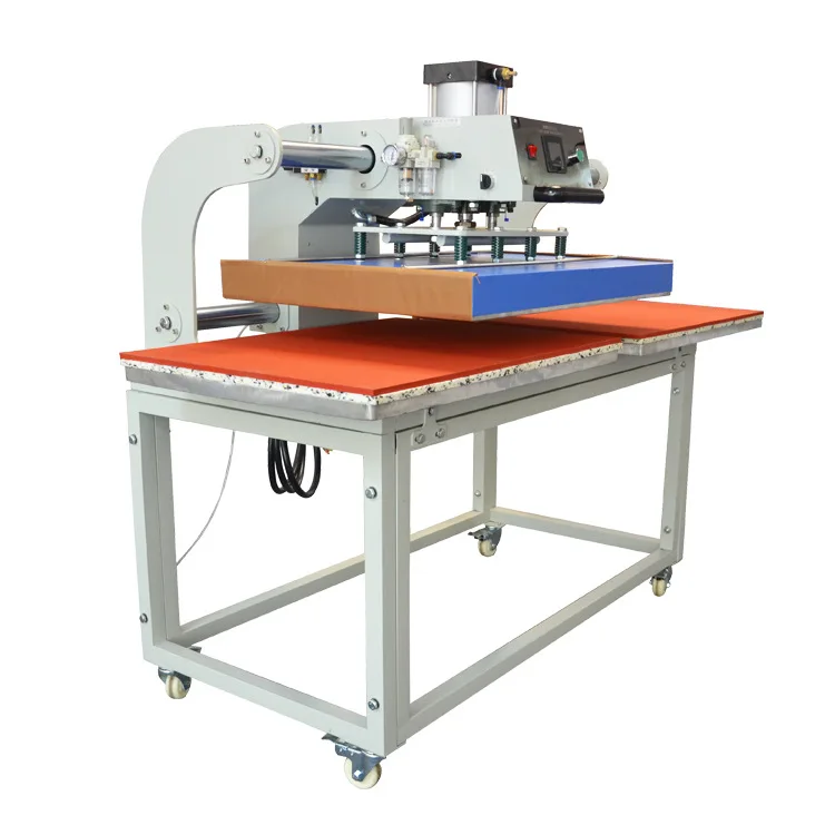 used pneumatic up sliding heat press transfer machine for t shirt