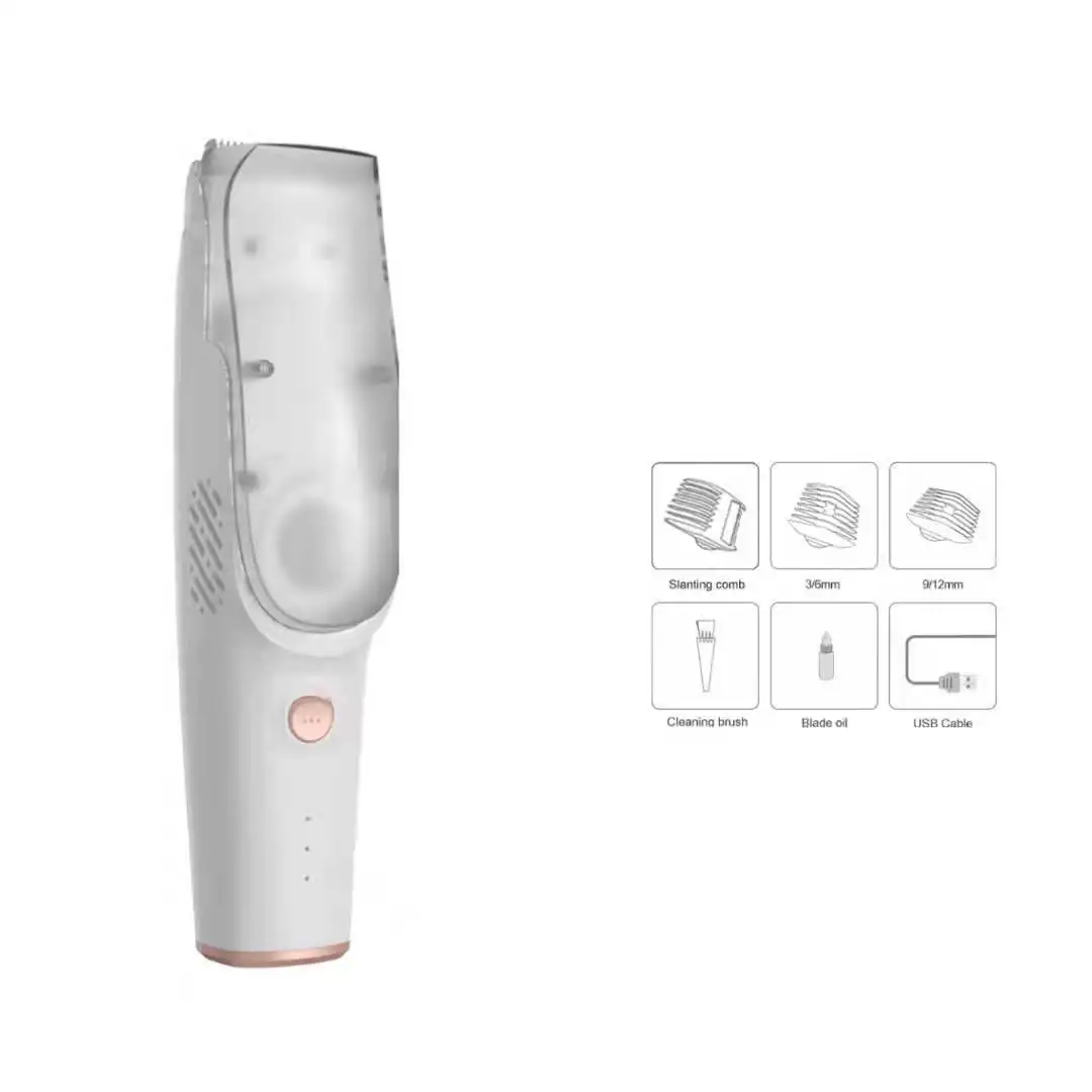 Детский Электрический Профессиональный бесшумный триммер для поглощения волос, водонепроницаемый и перезаряжаемый беспроводной триммер