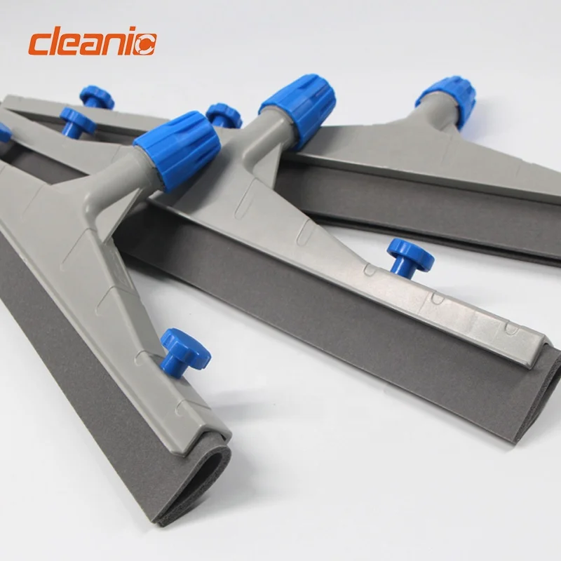 Коммерческий большой алюминиевый скребок с длинной ручкой 75 см сменная резина для эффективной чистки цементного