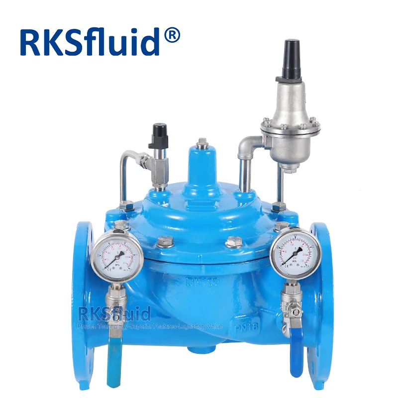 Hot Sales Pilot operated Hydraulic Control Valve 200X Ductile Iron PN16 Pressure Reducing Valve with Cheap Factory Price