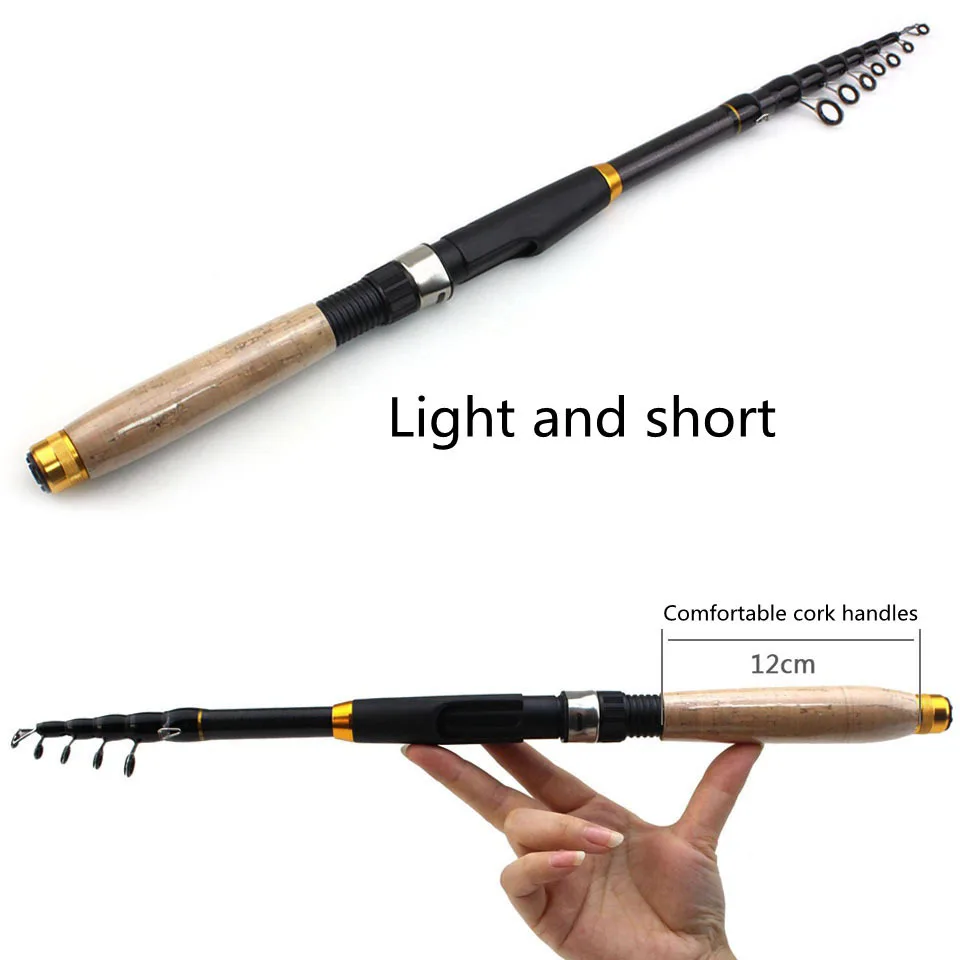 Hot selling Super short shrinkage road rod short sea rod wooden handle fishing rod Europe and the United States fishing gear