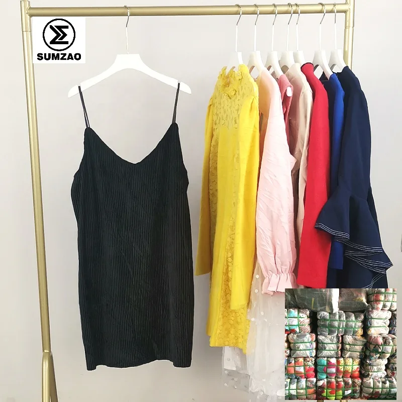 Sumzao grade a spring dress second hand winter clothes korea used winter clothes bales used winter clothing