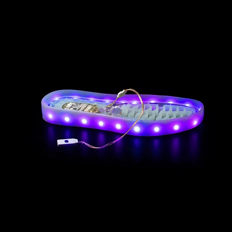 hot sale waterproof  button vibration switch customizable colourful LED strip light shoe box with led