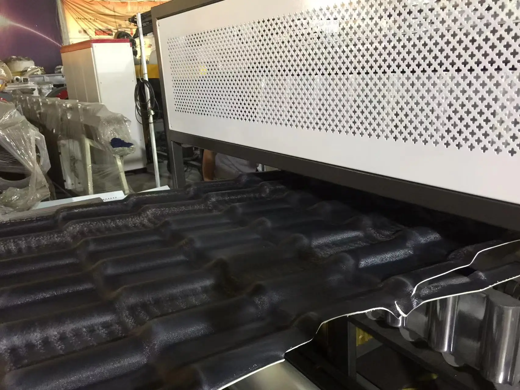 Fosita Plastic PVC ASA  Roof Tiles Extruder Extrusion Line Making Machine