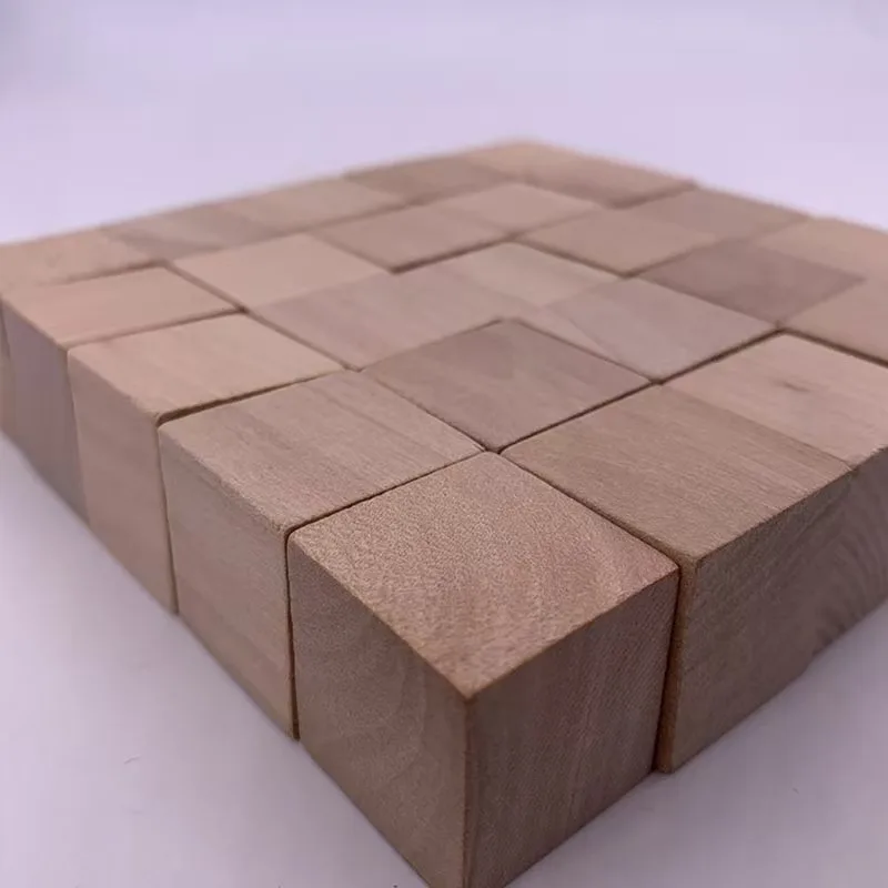 Незаконченные деревянные блоки ремесло DIY кубики математические строительные изготовление головоломок и Проекты 200 шт. 1 см