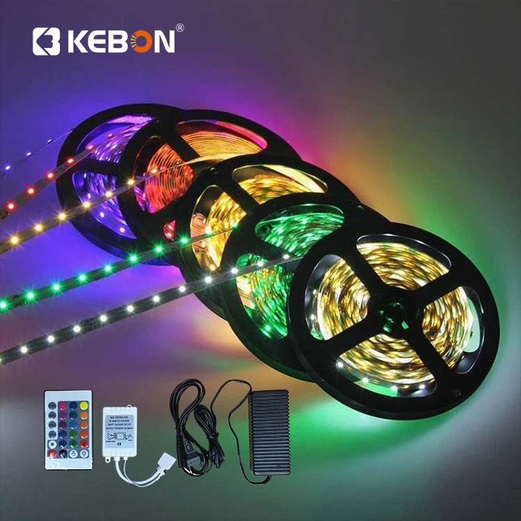 Уличный смарт с адаптером съемный контроллер DC12V RGB ip65 Водонепроницаемый 5050 гибкая светодиодная лента
