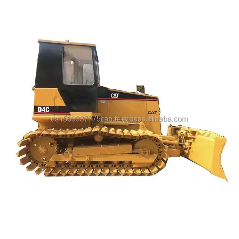 Low price used Cat D4C bulldozer Caterpilllar bulldozer high quality used earth-moving equipment  construction machine