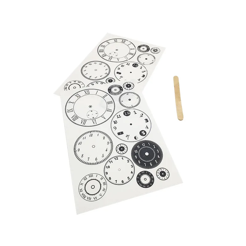 CVP I Did That Clock Pattern DIY Rub On Transfer Sticker