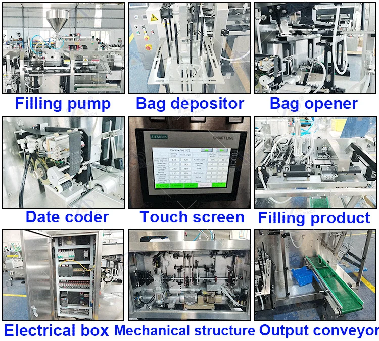 AUTOMPACK High Speed Full Automatic Doypack Spout Liquid Packet Tomato Sauce Pouch Packing Machine
