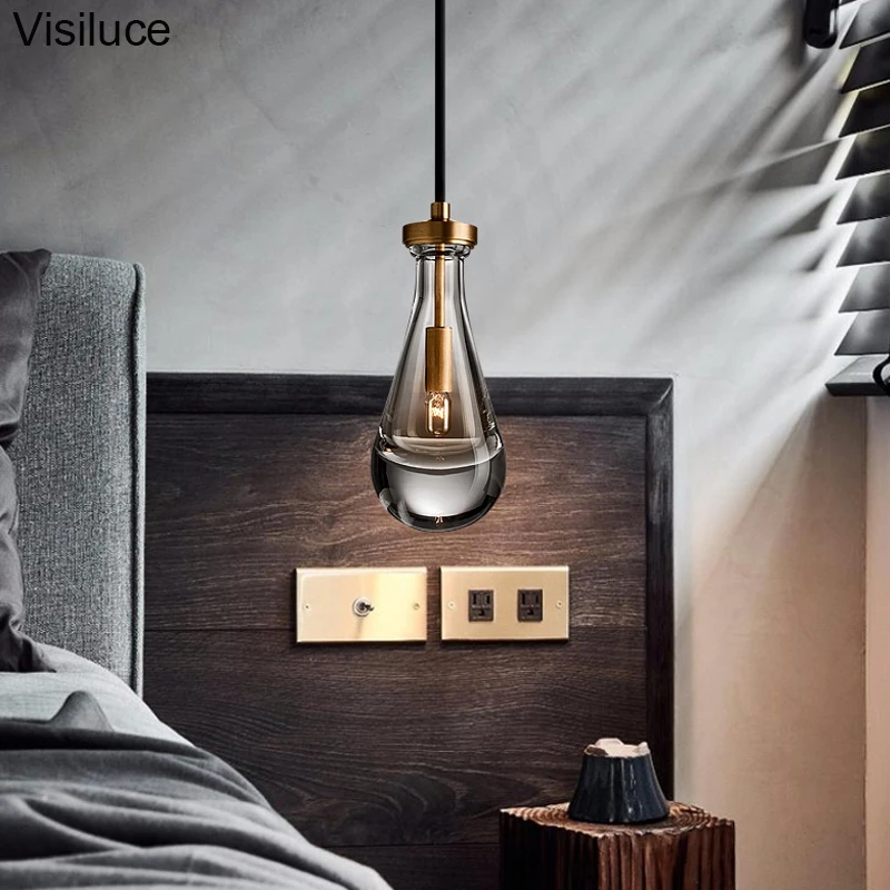 Wholesale Customized vintage Indoor Bronze Hotel copper Luxury Led Lamps Raindrops Crystal Chandeliers & Pendant Lights