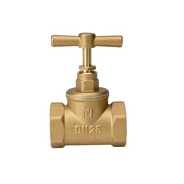 15mm Rough Brass T Head Stop Cock male thread valves