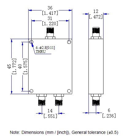 Горячая SMA-500-6000 МГц 2 способ rf делитель мощности 0,5-6GHz 2-х канальный Уилкинсон мощность сплитер комбайнер поставщиков