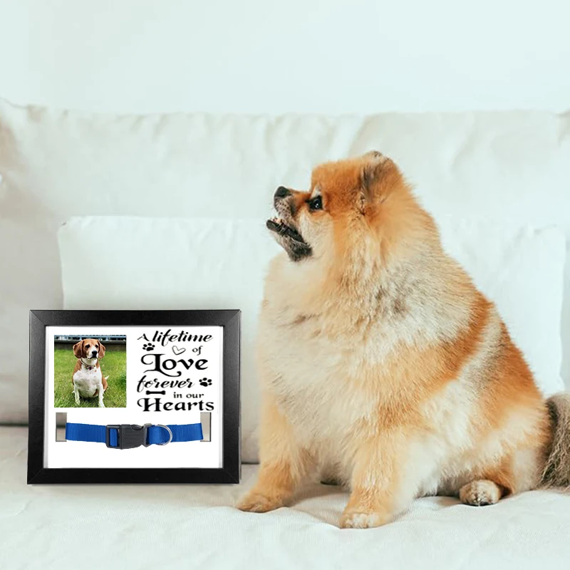 Customisable Sublimated MDF Dog and Cat Photo Frame Pet Memorials MDF Pet Photo Frame Without Collar