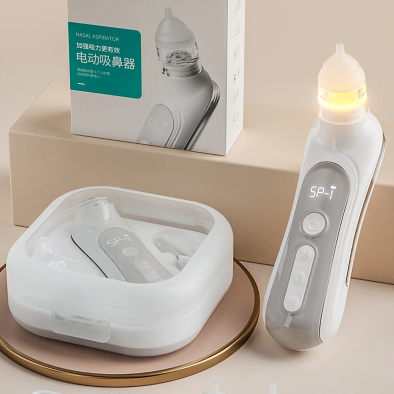 Electric Nose Suction Vacuum Newborn Electric Nose Cleaner Baby Nose Sucker Food Grade Hygienic Suction Infant Nasal Aspirator