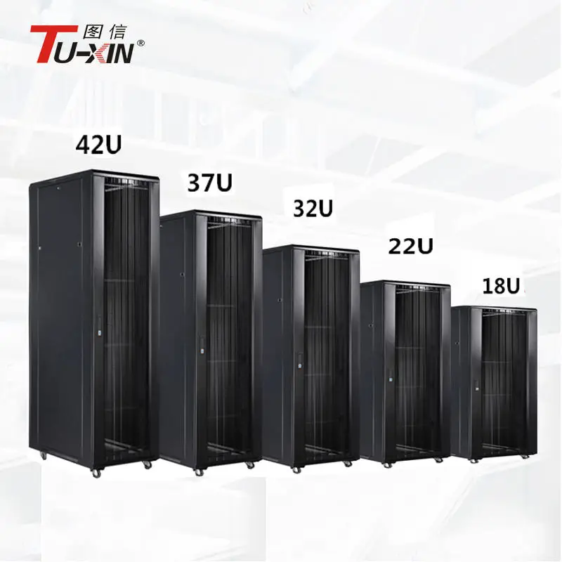 TUXIN new server cabinet with cooling sever rack cabinet network 42u 45u 47u