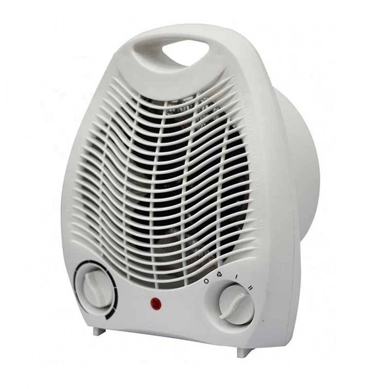 Upright standing with rotary switch dial swing cheap electric round rotation fan heater cool