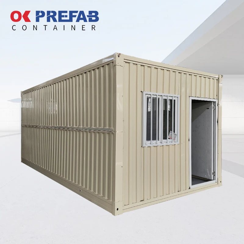 Оптовая продажа из Китая, контейнерная площадка, Офисная сборная Кофейня 20 футов, каркас, плоский упаковочный дом, модульный складной контейнерный дом