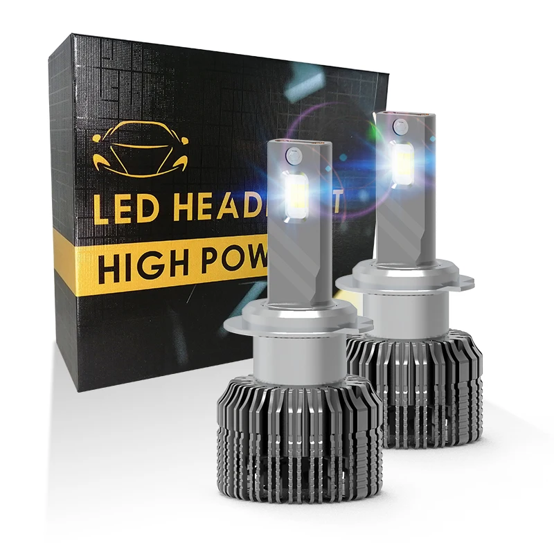 High power h55 led headlight bulbs 9004 9005 h1 h3 h4 h7 h11 csp led headlight bulb for all cars
