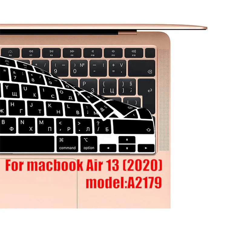 Чехол для клавиатуры ноутбука macbook Air 13 2020 защитная пленка нового Air13.3 A2179 силиконовый чехол русский испанский