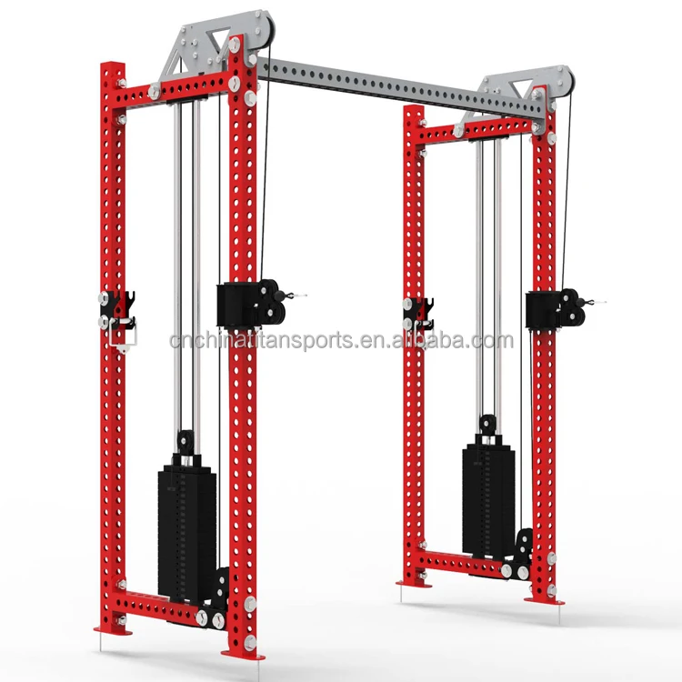 Functional trainer with weight stacks
