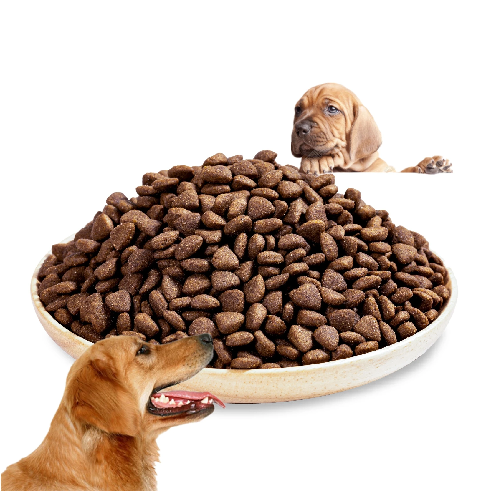 Wholesale Direct Sales Full Price Dog Food Organic Healthy Triangular Shaped Adult Bulk Dry Dog Food Pet Food