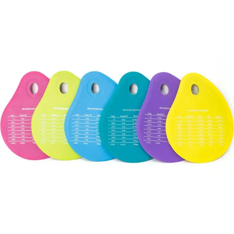 Durable Silicone Kitchen Dough/Bowl/Pan/Dish Scrapers with Measurements