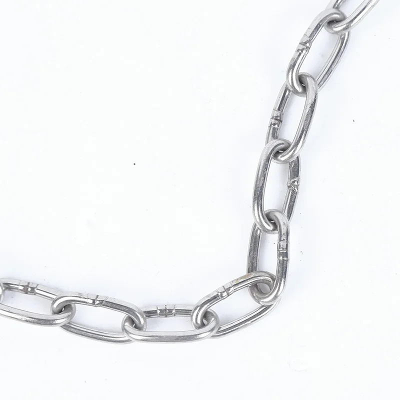 wholesale on stock customized Stainless Steel Long Round Link Chain DIN763