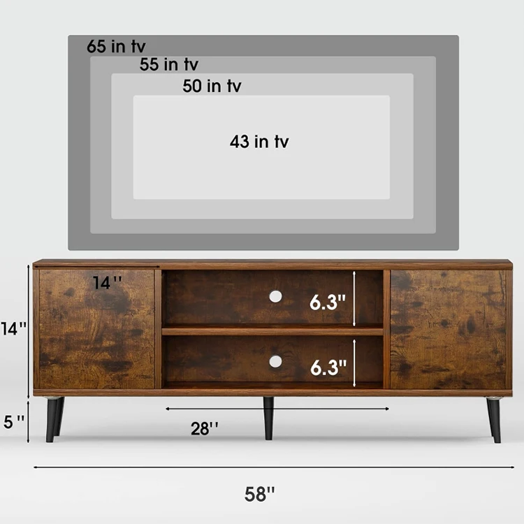 Luxury tv cabinet stand modern mdf plywood tv rack cabinet living room