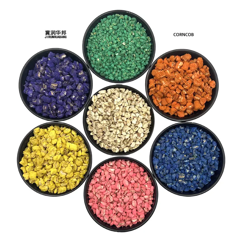 Custom Dyed Corn Cobs Fungus Cultivation Soil Raw Materials Pet Pad Abrasive For Polishing Natural Livestock Feed