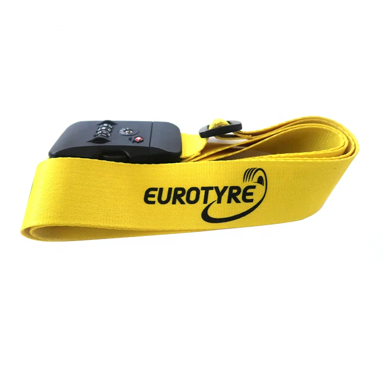 Custom Logo 180*5CM  Luggage Straps Password Lock Buckle Travel Box Cross Belt