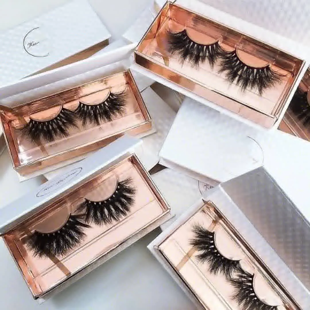
Meiya 25mm full strip mink eye lashes, 5pairs 3D faux mink eyelashes vendor ,wholesale mink eyelash packaging box custom 