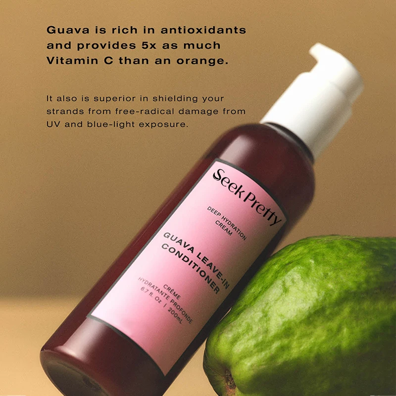 OEM Guava Leave In Conditioner Deep Hydration Repair Cream Hair Growth Products Anti Loss Hair Growth Cream For Soft Hair