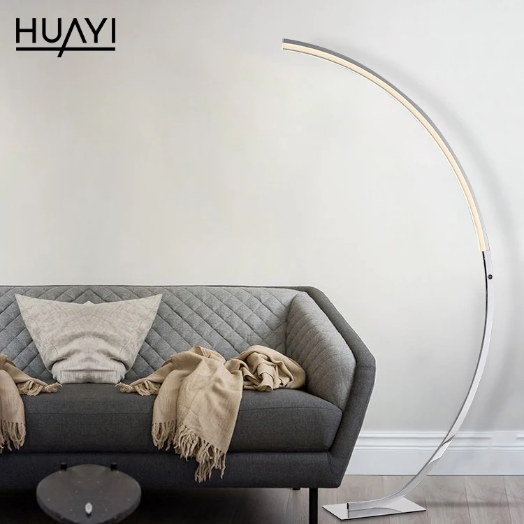 Фабрика HUAYI, оптовая продажа, современный светодиодный напольный светильник в нордическом стиле для помещений, гостиной, минималистического дизайна