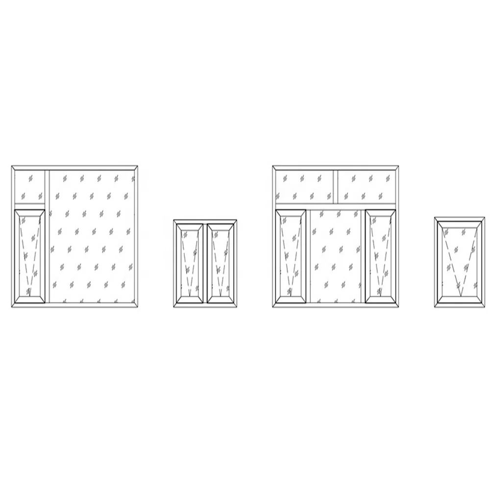 Red color Aluminum profile double pane tempered glass outswing awning window