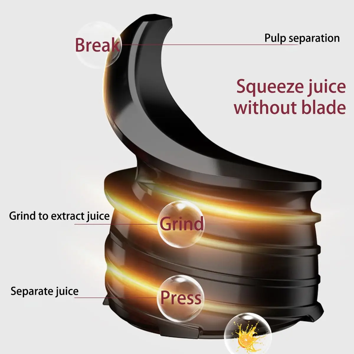 Professional Large Mouth Hands Free Cold Press Juice Making Machine Slow Speed Masticating Orange Juice Vending Machine