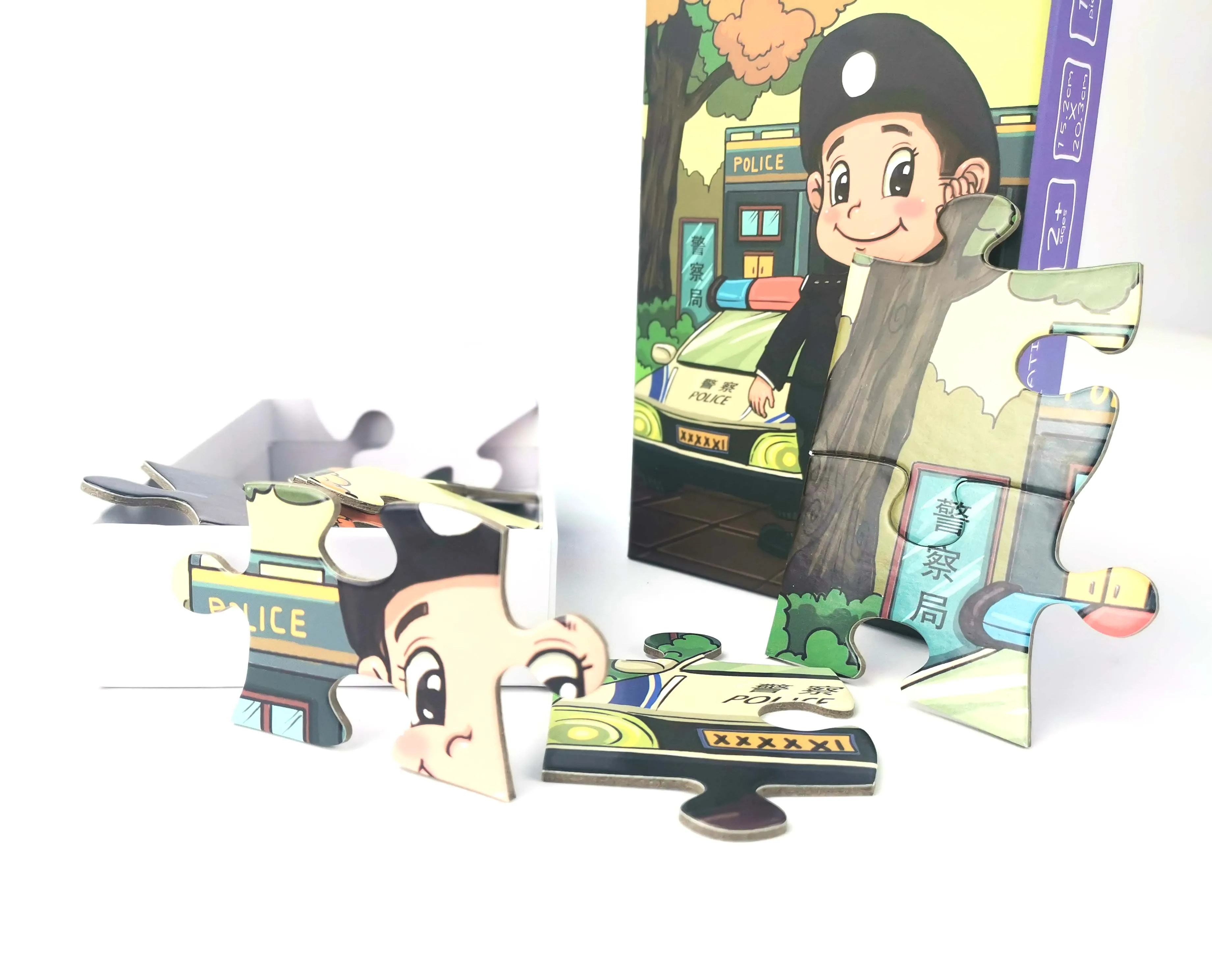 Пират головоломки полицейский толстый большой штук Пользовательские печатных дети головоломки 50 шт.