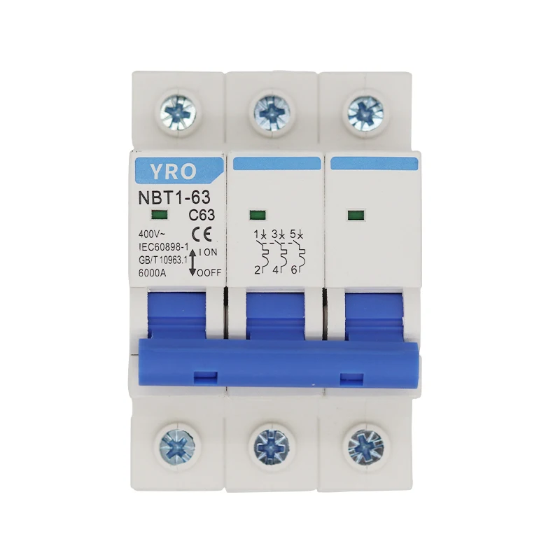 MCB 1P 2P 3P 4P C60 480v рельсовый миниатюрный автоматический