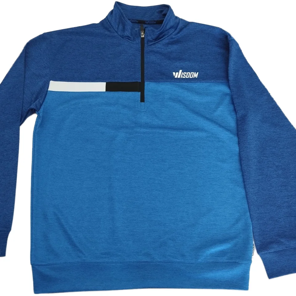 Wholesale Custom Logo Design Half Zip Top Sweatshirt New Design Long OEM Plain Print Sport Training Running Oversized Fabric