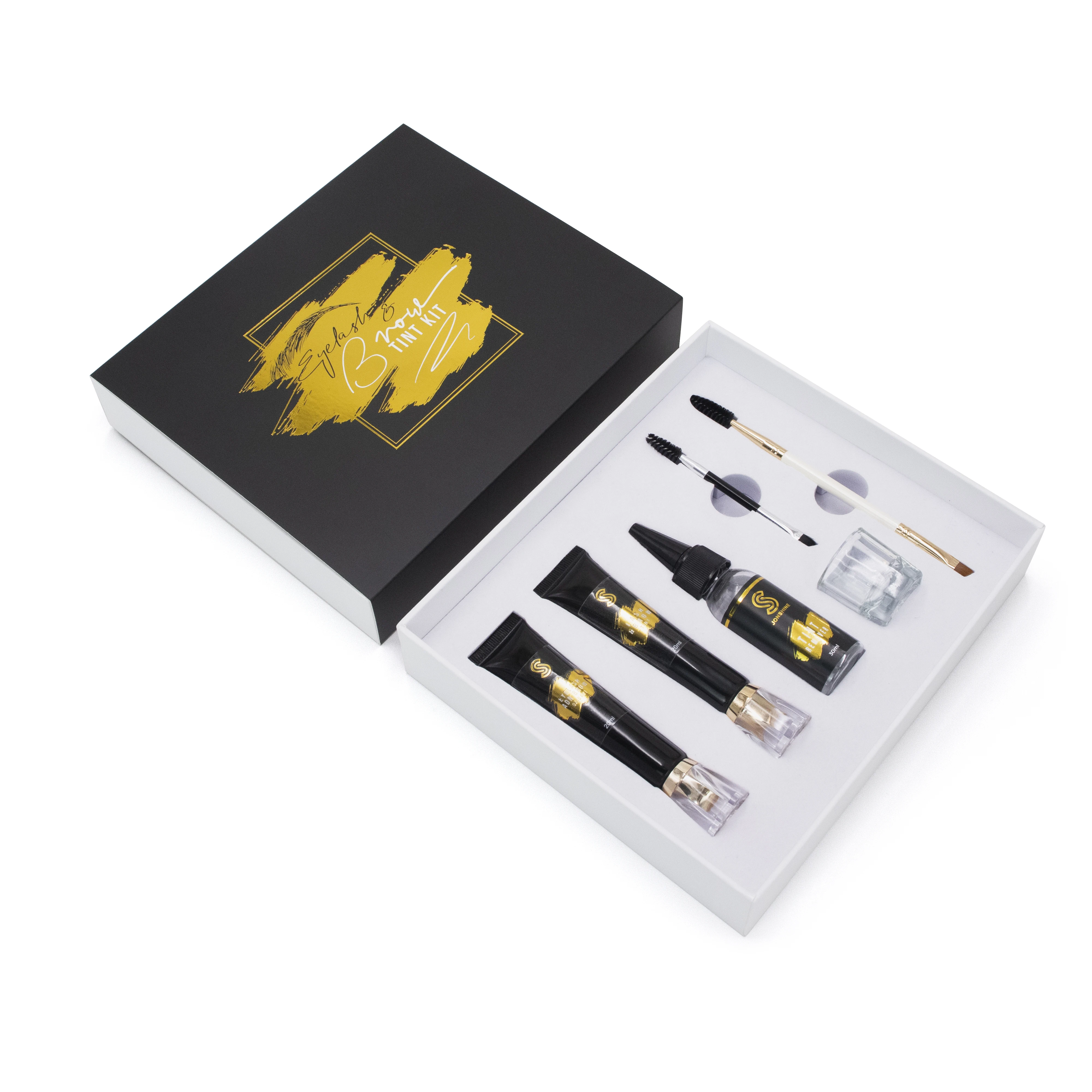 Professional Semi Permanent Brow and Lash Tint Kit Private Label Instant Eyebrows Tint Dye Color Cream Developer Manufacturers