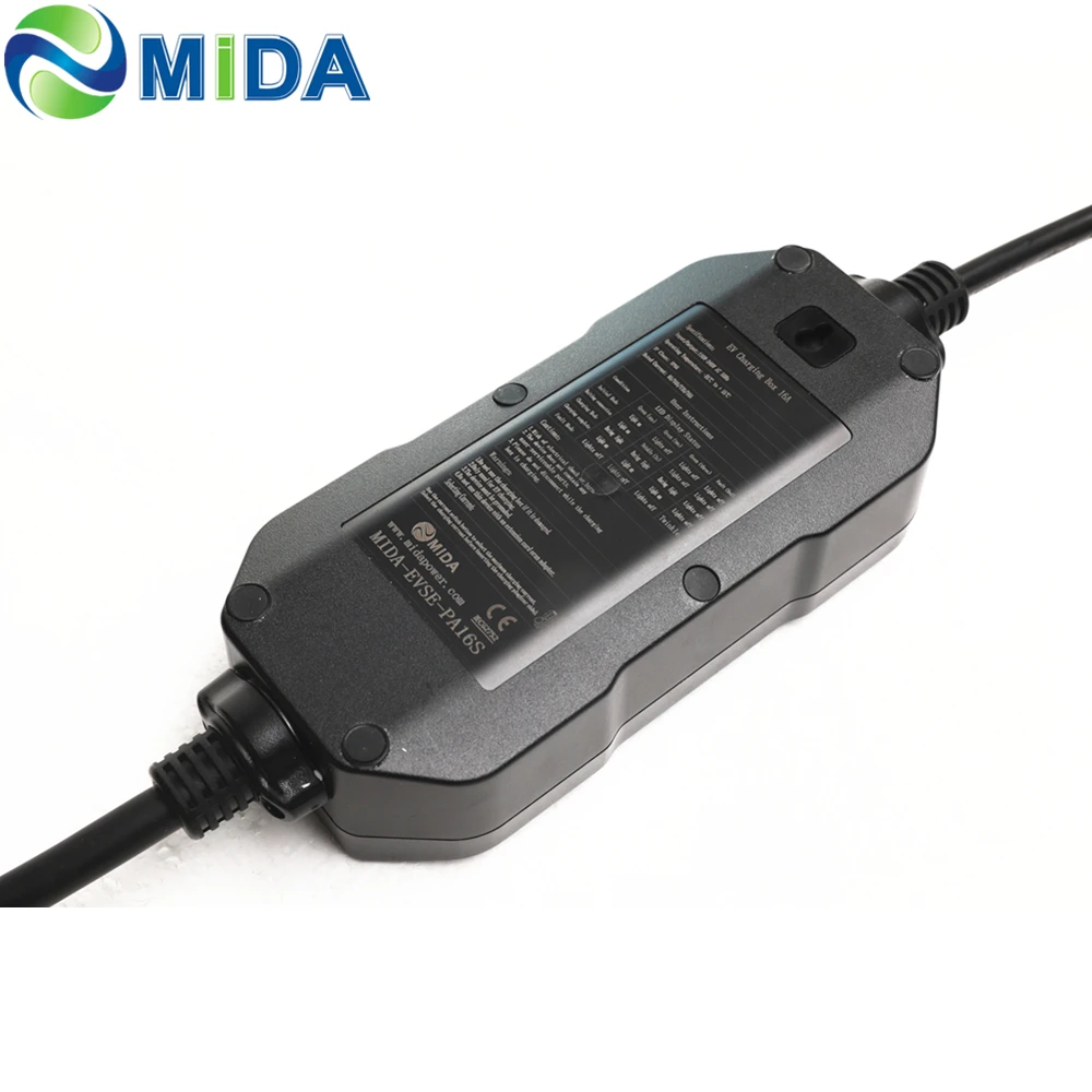 IP 67 waterproof IEC 62169 ev charging cable type 2 portable ev charger