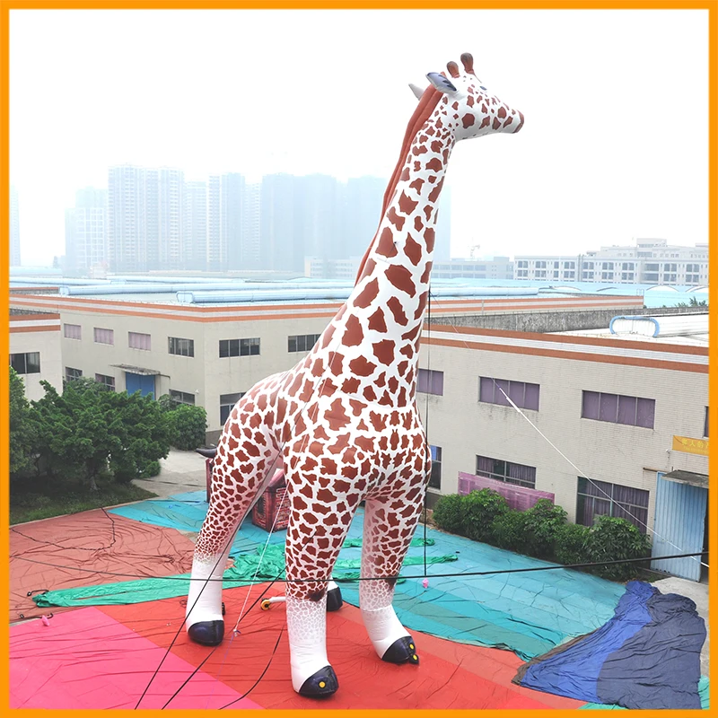 AOQI Inflatable enormous Giraffe Animal Model