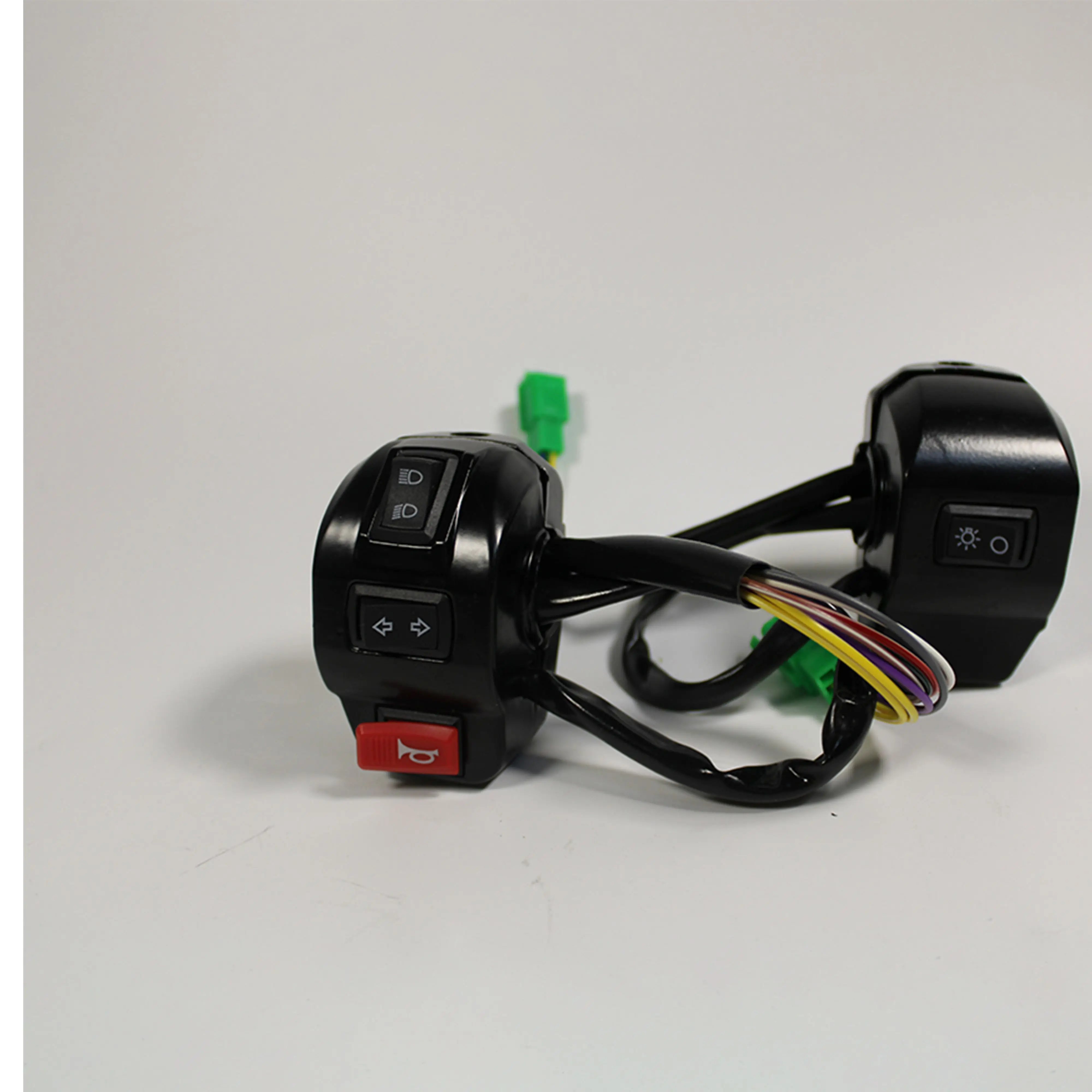 Motorcycle Spare Part Full Set Motorcycle Handlebar Handle Switch Waterproof Motorbike Horn Turn Signal Headlight Button