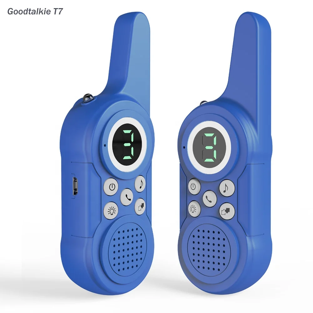 
Goodtalkie Walkie Talkies for Kids T7, 3 Channels 2 Way Radio Kid Toy Gift 3 KMs Long Range with Backlit LCD Flashlight Best Gif 