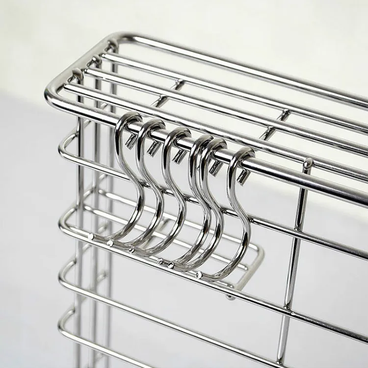 Stainless steel wall mounted tool holder kitchen metal knife holder family universal knife holder stainless stainless steel