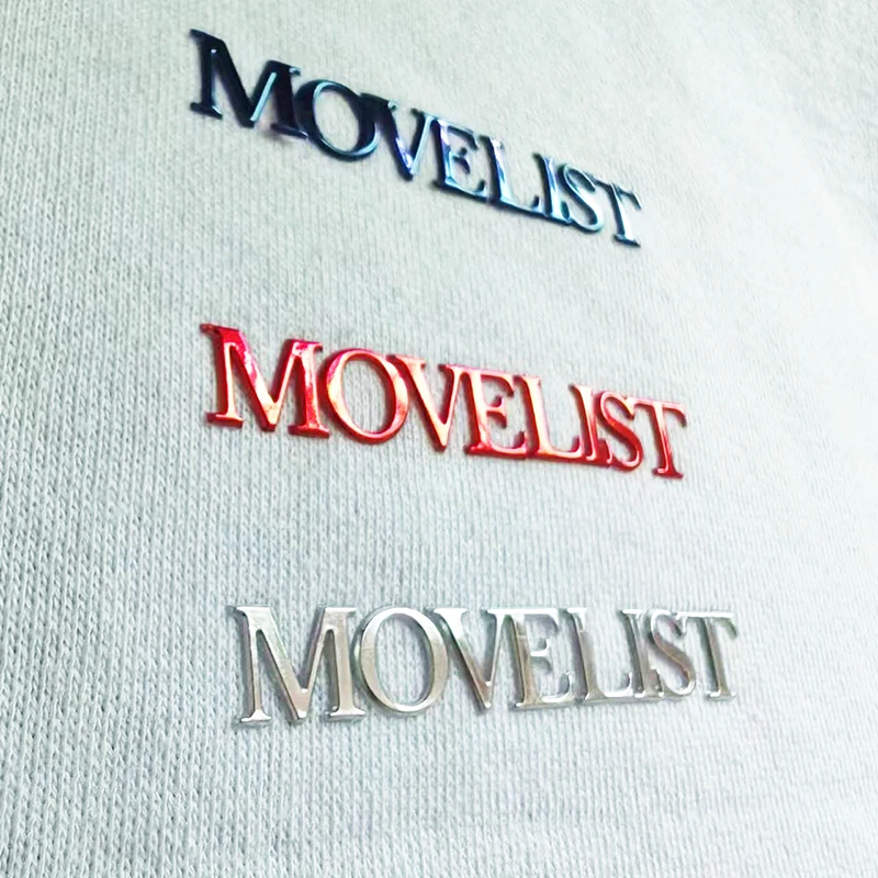 New hot selling gold pony TPU high-frequency logo 3DEmbossed Heat transfer TPU Luxury Letter identification sticker for t-shirt