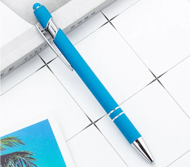 Custom Design Fashion Office School Writing Gift Set 2 In1 Stylus Ballpoint Metal Pen