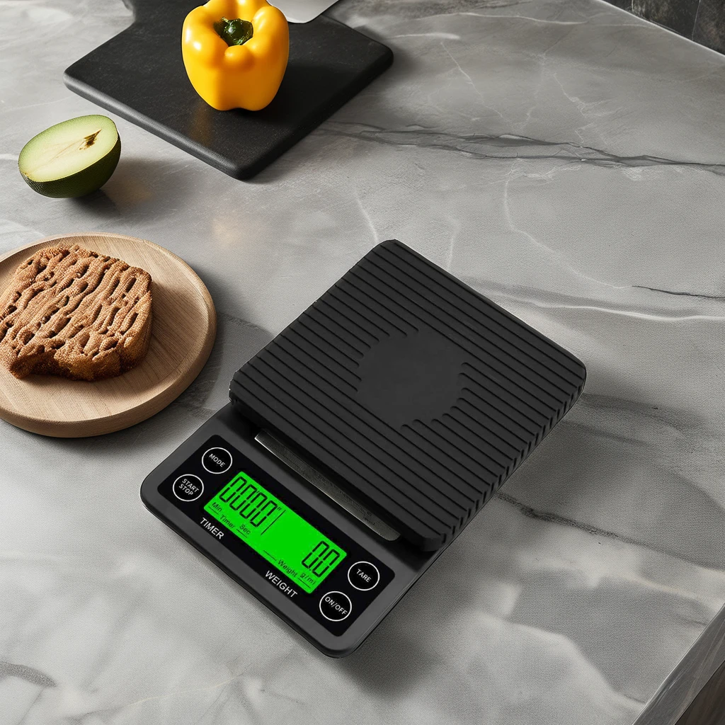 Changxie New 3kg/0.1g Digital Kitchen Scale Multifunction Food Scale Tare Function USB Power Source Battery Operated 1g Division