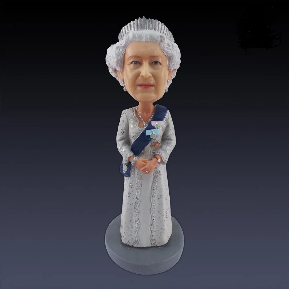 Wholesale living room wine cabinet decorations small knick-knacks  resin ornaments Queen of England